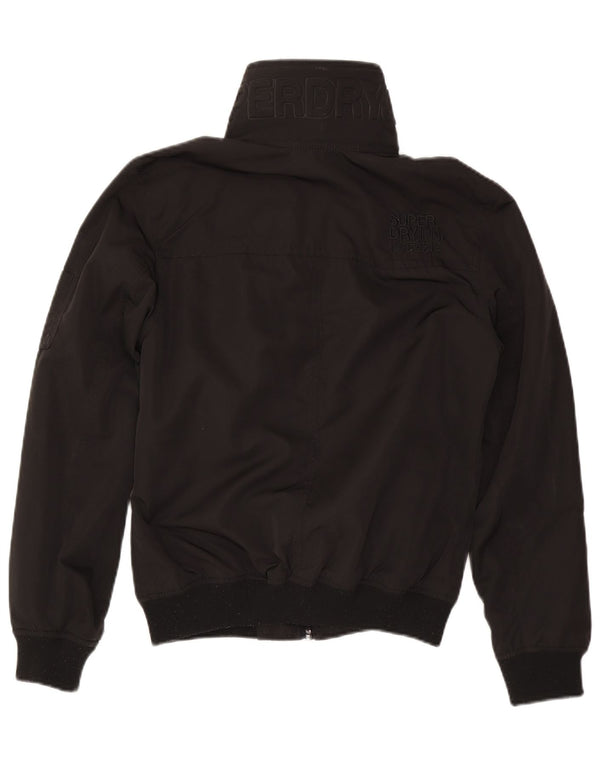 Superdry Herre grafisk bomberjakke UK 38 Medium Sort polyester