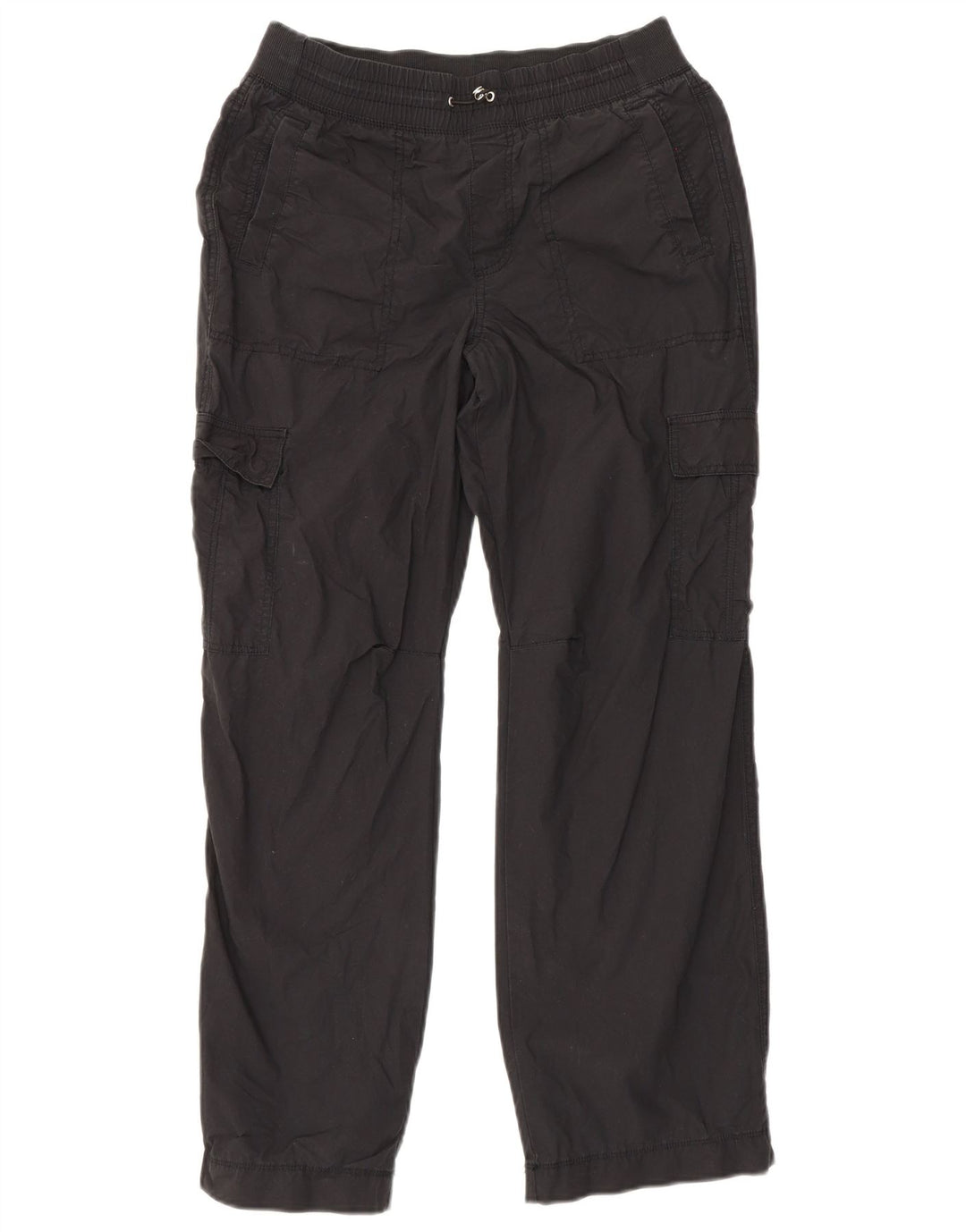 Dkny Dame Straight Cargo Bukser Small W29 L29 Sort Bomuld