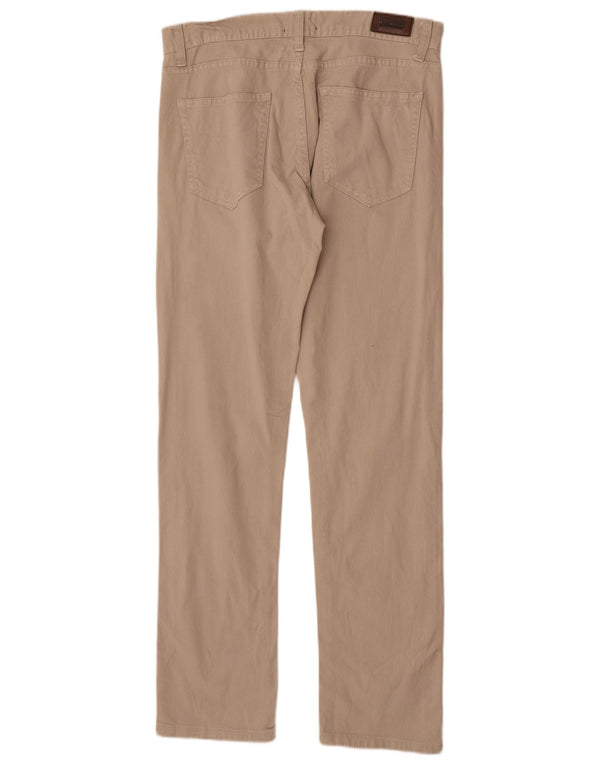 Zara Straight Jeans til mænd EU 42 Large W32 L34 Beige Bomuld