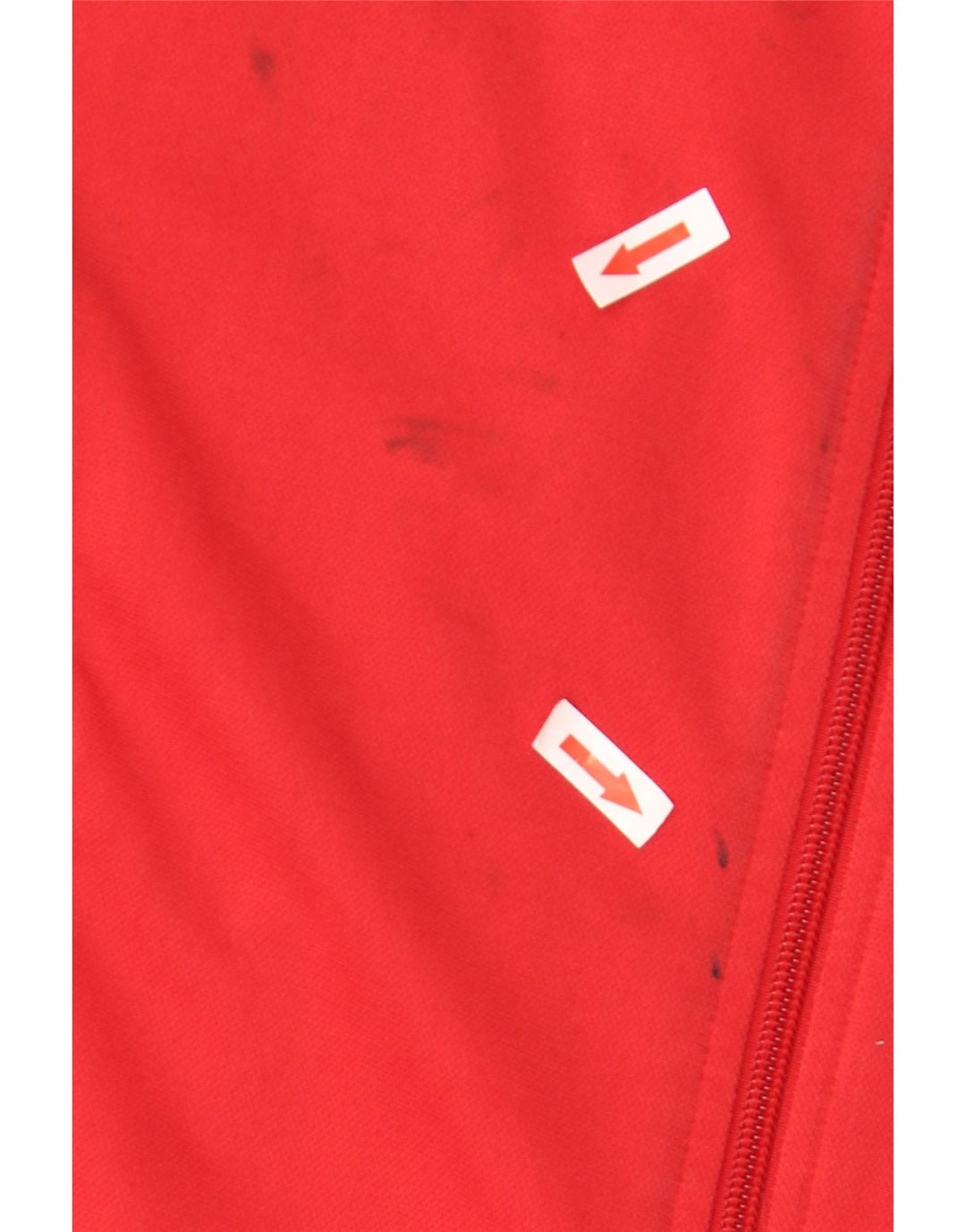 Nike træningsdragt til mænd, topjakke UK 35/37 Small Red Colourblock Polyester