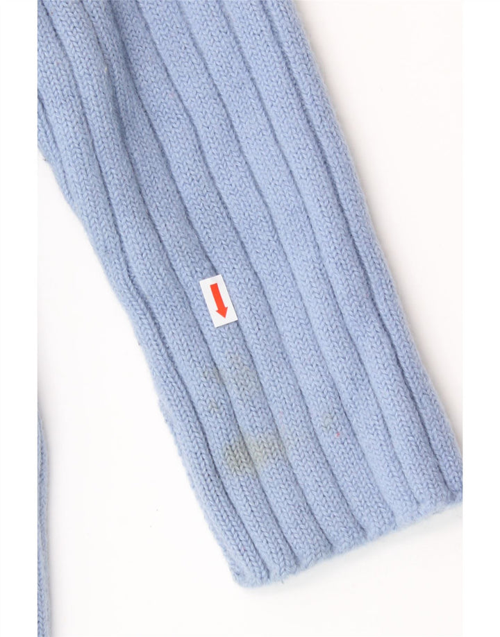 JIGSAW Dame Rullehals Sweater UK 14 Medium Blue Wool