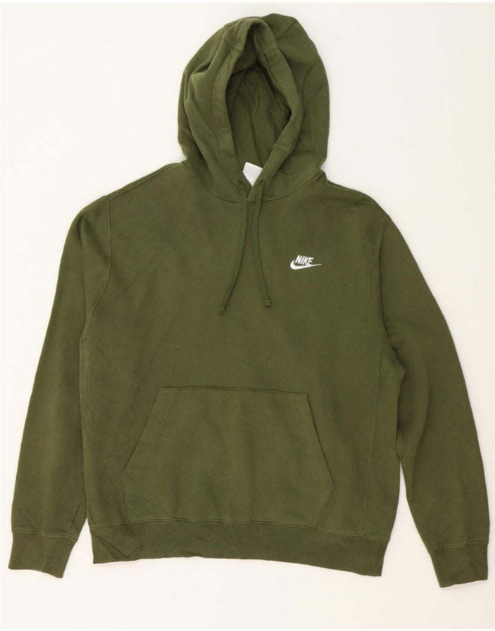 NIKE Mens Hoodie Jumper Medium Khaki Cotton Vintage Nike and Second-Hand Nike from Messina Hembry 