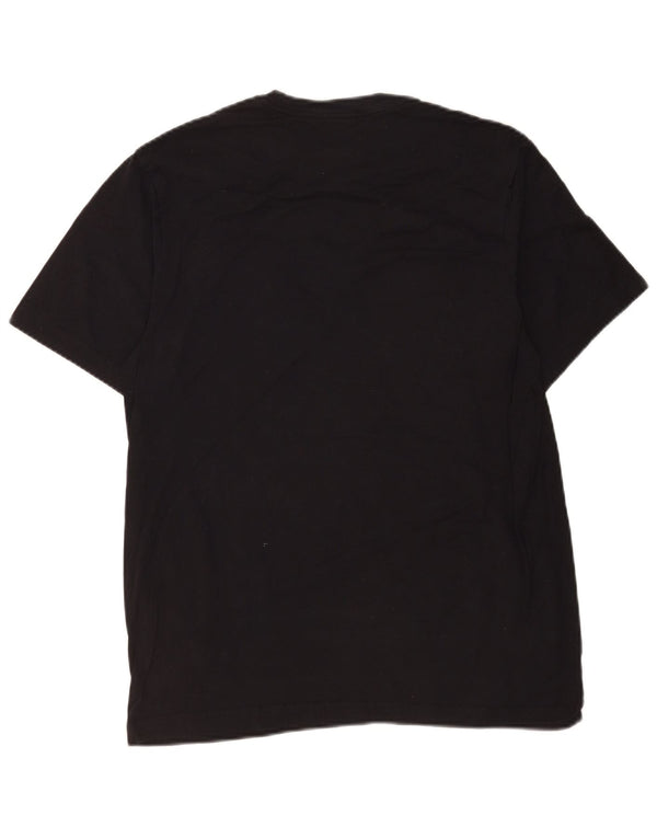 Nike Herre grafisk T-shirt Top Medium Sort Bomuld