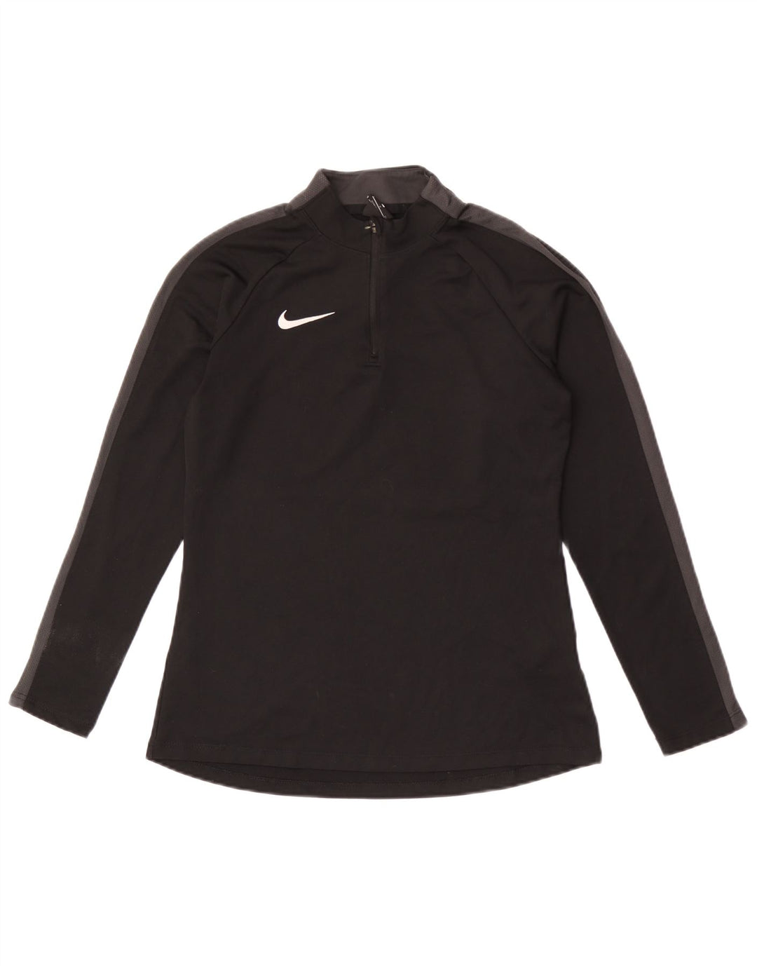 Nike Dame Dri Fit Pullover Træningsdragt Top UK 10 Small Black Colourblock