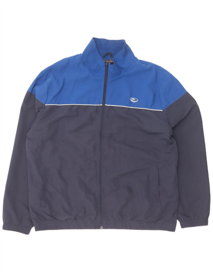 Atlas For Mænd Træningsdragt til mænd Top Jakke 2XL Navy Blue Colourblock