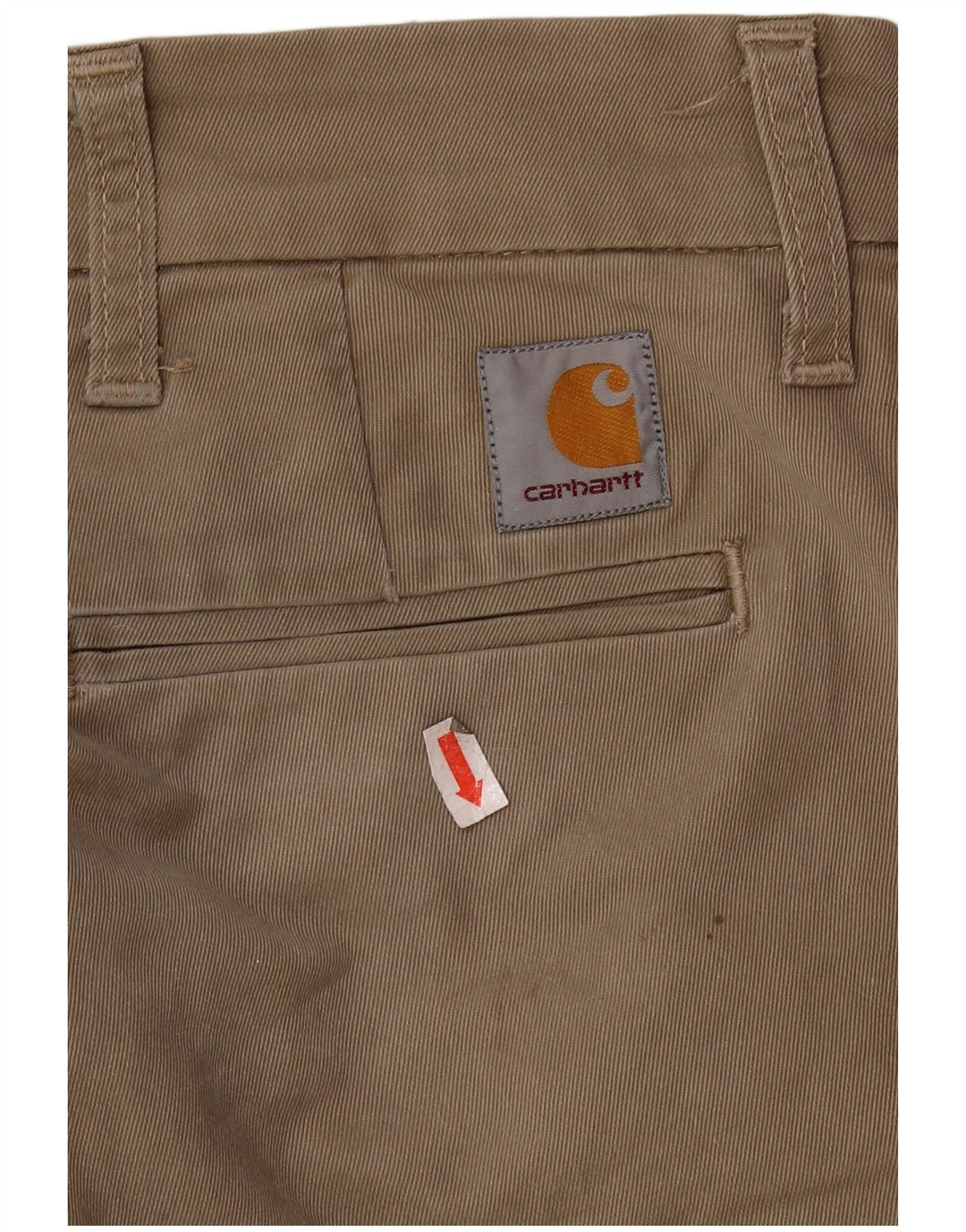 CARHARTT Herre Slim Chino Bukser W29 L32 Beige Bomuld