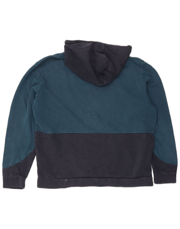 Jack & Jones Grafisk hættetrøje til mænd 2XL Marineblå Colourblock Bomuld