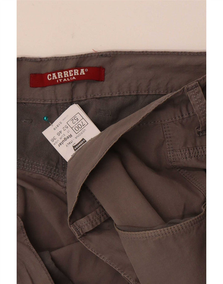 Carrera Herre Regular Fit Casual Bukser W36 L34 Grå Bomuld