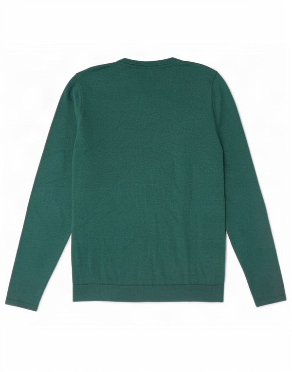 Fat Face Dame Jumper Sweater UK 12 Medium Green Polyester