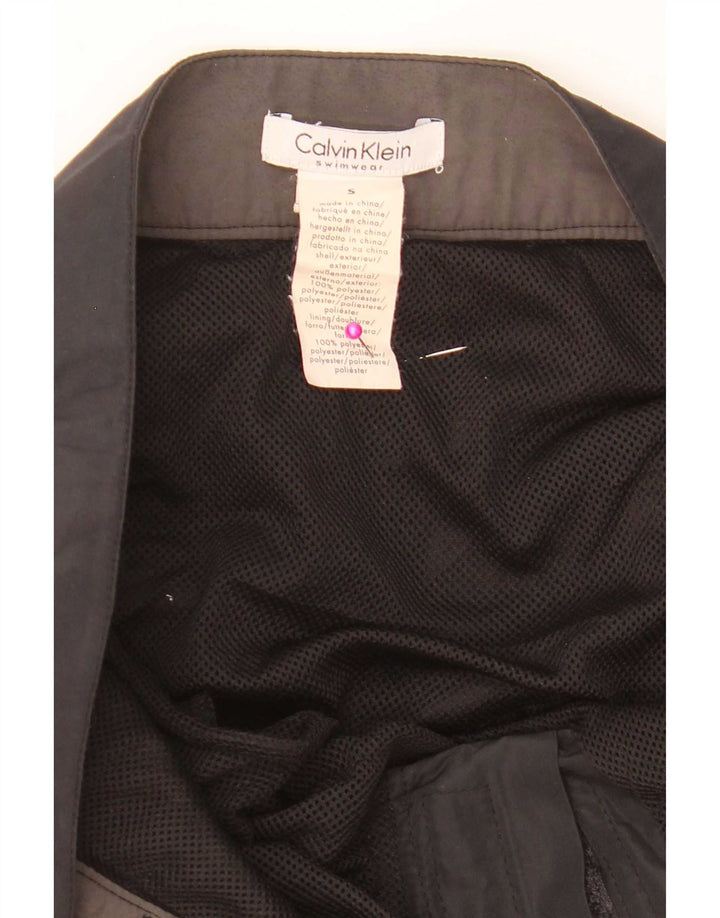 Calvin Klein Herre grafiske svømmeshorts Small Black Colourblock