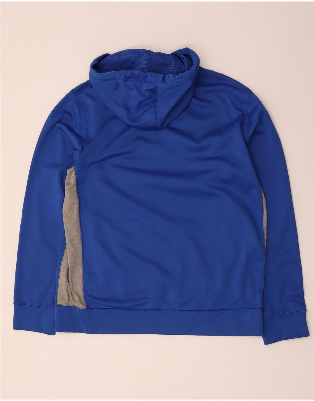 Nike Herre Therma-Fit hættetrøje Jumper Large Blue Colourblock Polyester