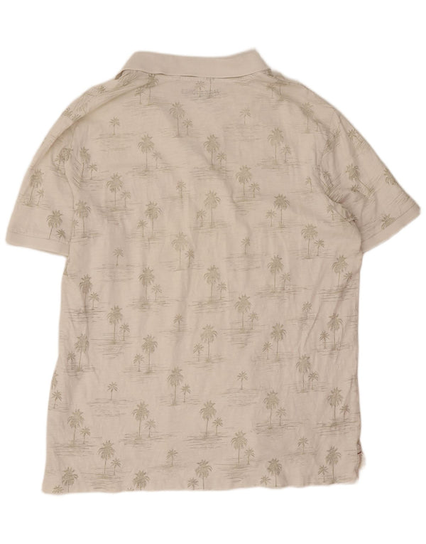 Jack & Jones Herre Hawaii polo skjorte 2XL hvid bomuld