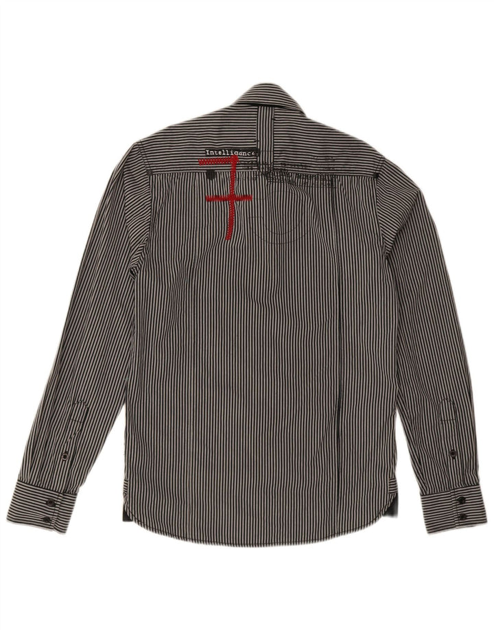 Jack & Jones Herre grafisk skjorte lille sort nålestribet bomuld