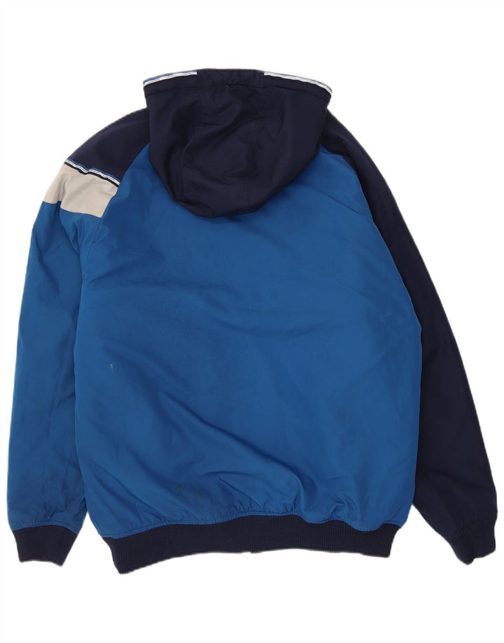 Le Coq Sportif Herre grafisk bomberjakke UK 38 Medium Blue Colourblock
