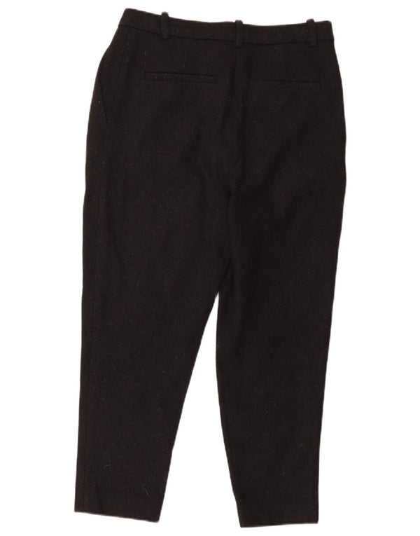 Cos Womens Crop Pegged jakkesætsbukser EU 36 Small W30 L25 Black Uld
