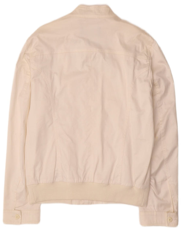 ICEBERG Bomberjakke til mænd UK 44 2XL Hvid Bomuld