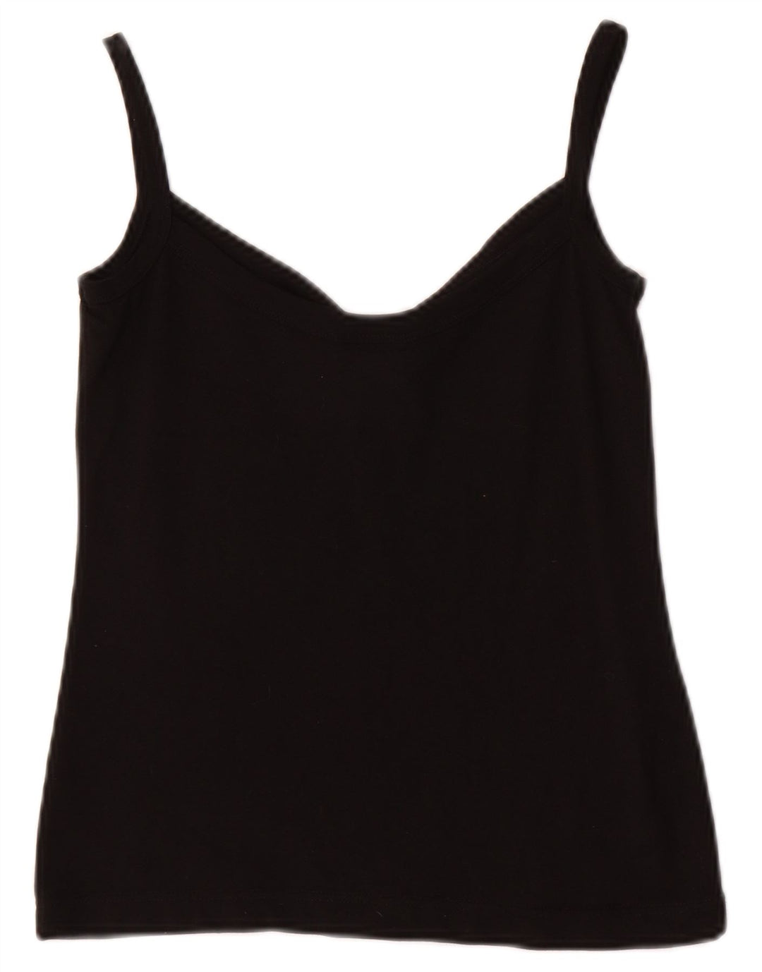 LACOSTE Dame Cami Top UK 8 Small Black Bomuld