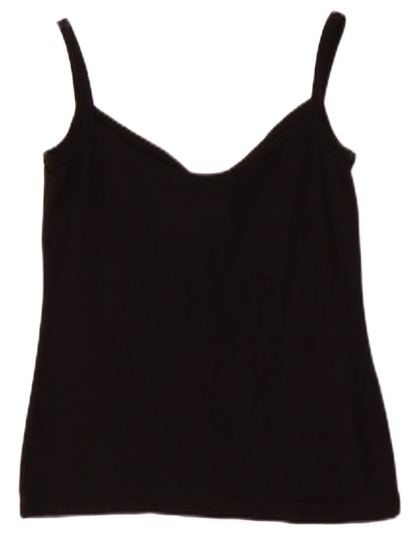 LACOSTE Dame Cami Top UK 8 Small Black Bomuld