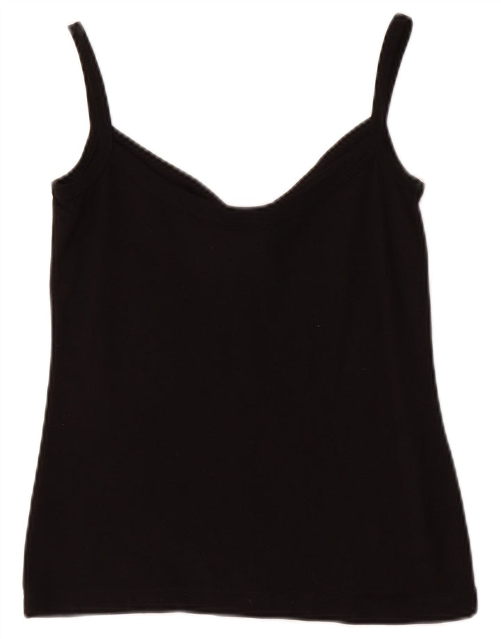 LACOSTE Dame Cami Top UK 8 Small Black Bomuld