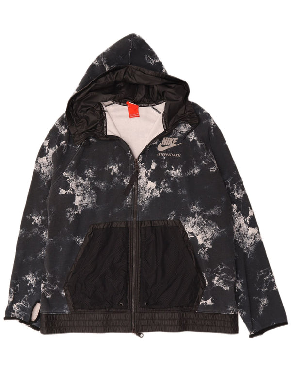 Nike Hættetrøje med lynlås til mænd 2XL Black Tie Dye Bomuld