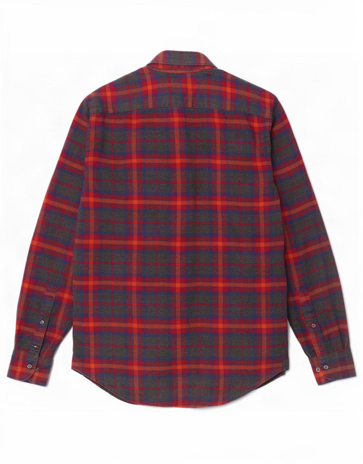 Tommy Hilfiger Herre Flanelskjorte Medium Rød Ternet Bomuld