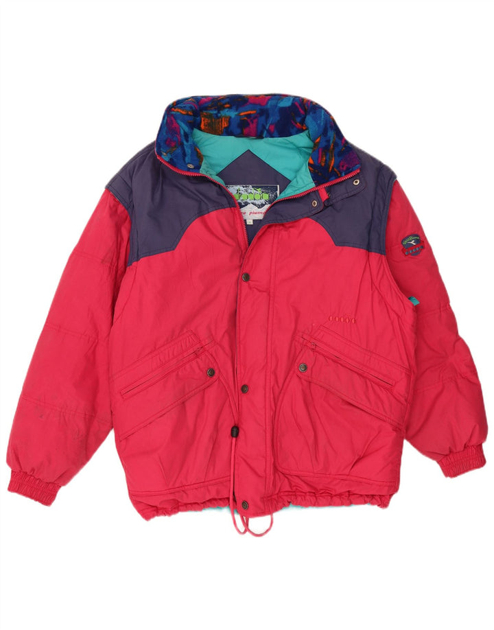 Diadora Herre Skijakke UK 38 Medium Pink Colourblock Polyester