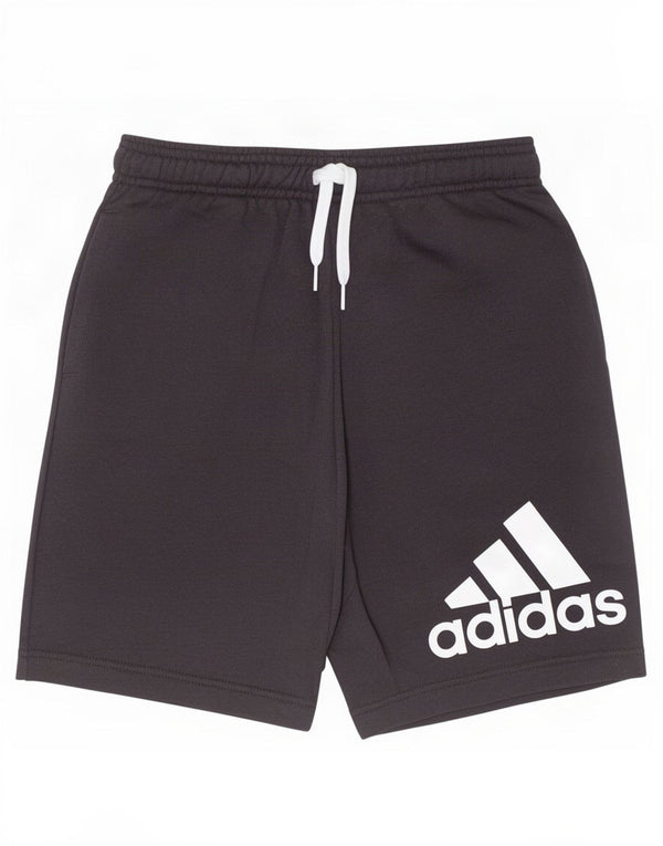 Adidas drenge grafiske sportsshorts 11-12 år sort bomuld