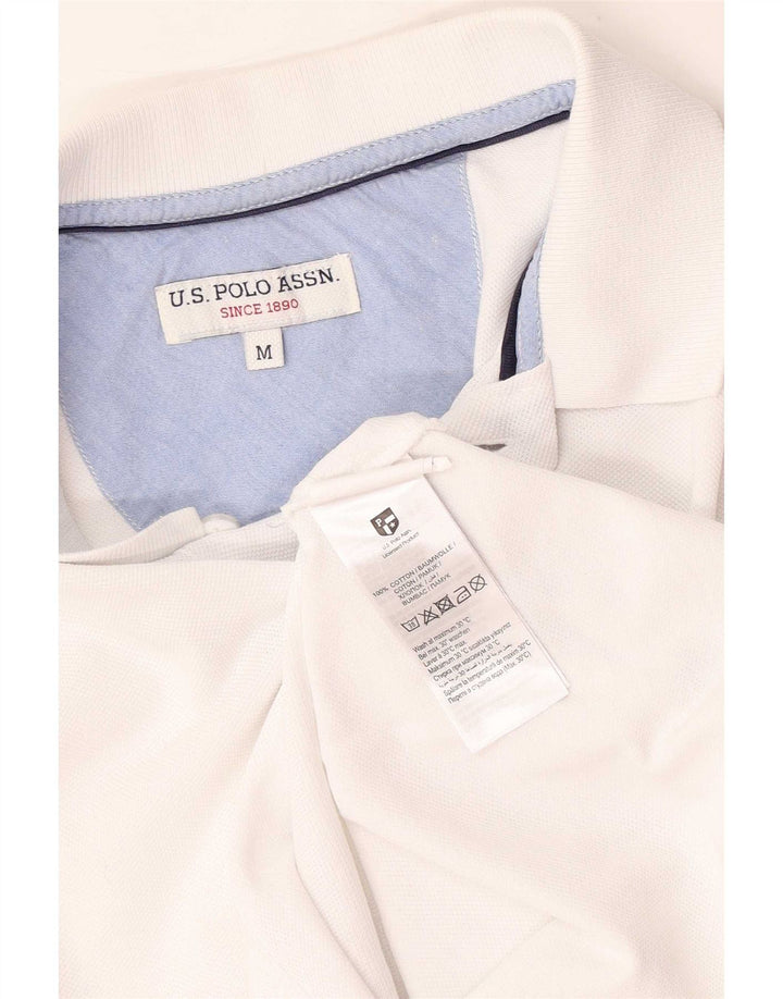 U.S. Polo Assn. Herre poloshirt Medium hvid bomuld
