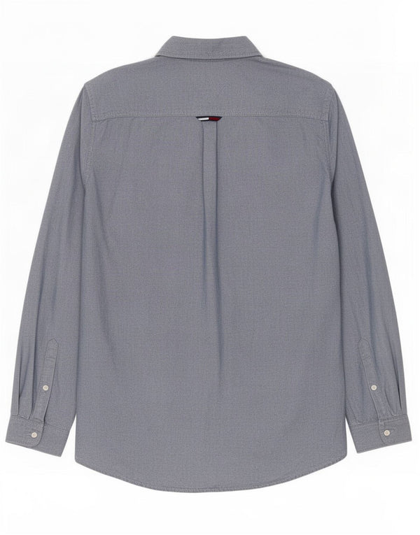 Tommy Hilfiger Herre Regular Fit skjorte Medium Blue Bomuld