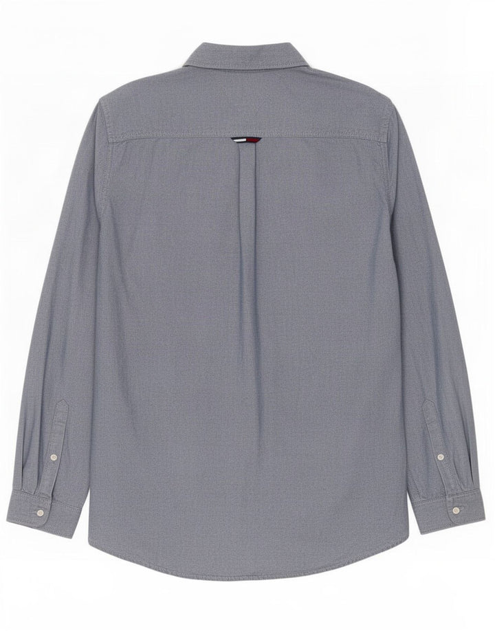 Tommy Hilfiger Herre Regular Fit skjorte Medium Blue Bomuld