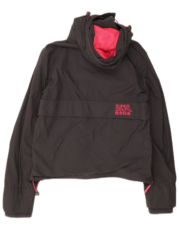 Superdry Womens The Windcagoule Windbreaker-jakke med hætte UK 16 Large Grå