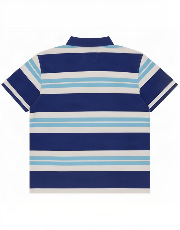 Crew Clothing Herre Polo Shirt 2XL Blå Stribet Bomuld