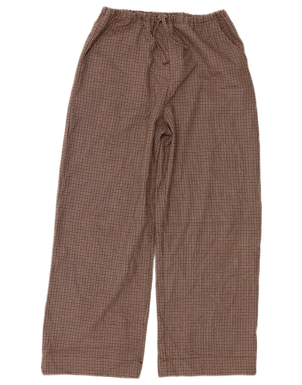 Zara Lige fritidsbukser til piger 9-10 år W28 L22 Brun Houndstooth