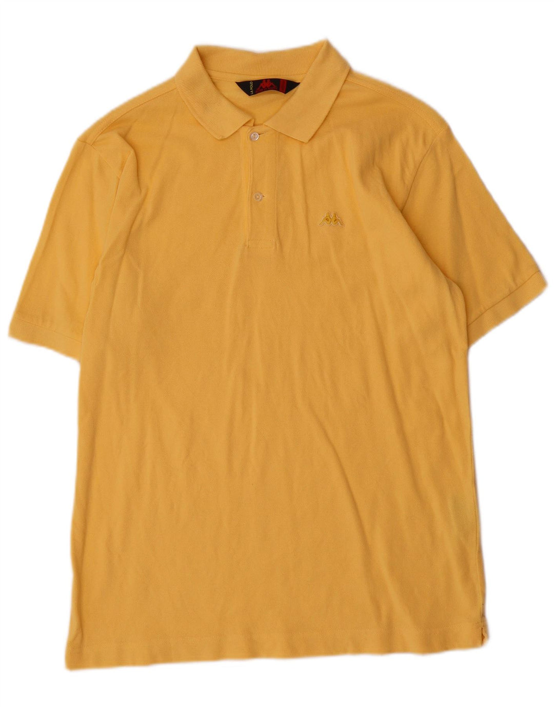 Kappa herre poloshirt Medium gul bomuld