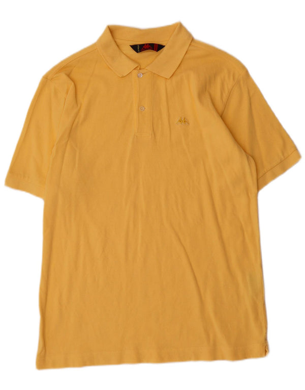 Kappa herre poloshirt Medium gul bomuld