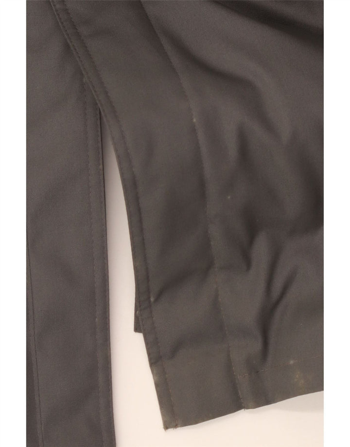 Vintage Herre Military Trench Coat UK 38 Medium Grey