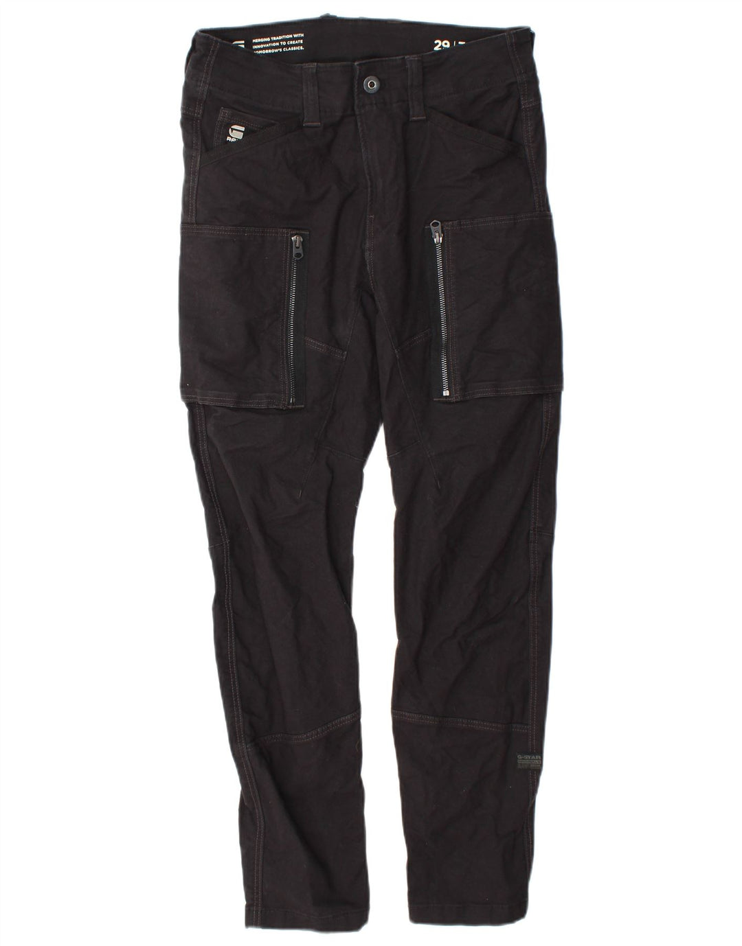 G-Star Herre Slim Cargo Bukser W29 L32 Sort Bomuld