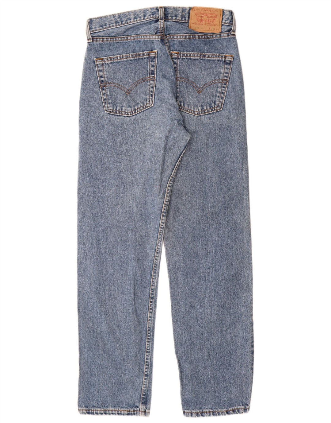 LEVI'S Dame 517 højtaljede støvlejeans W30 L30 Blå Bomuld