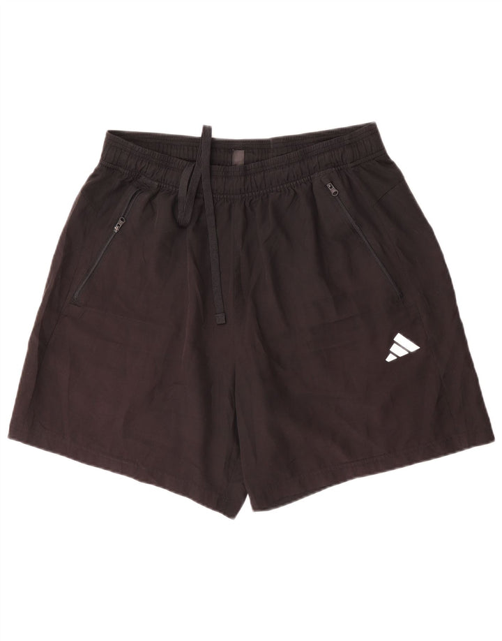 Adidas Sportshorts til mænd, store sorte polyester