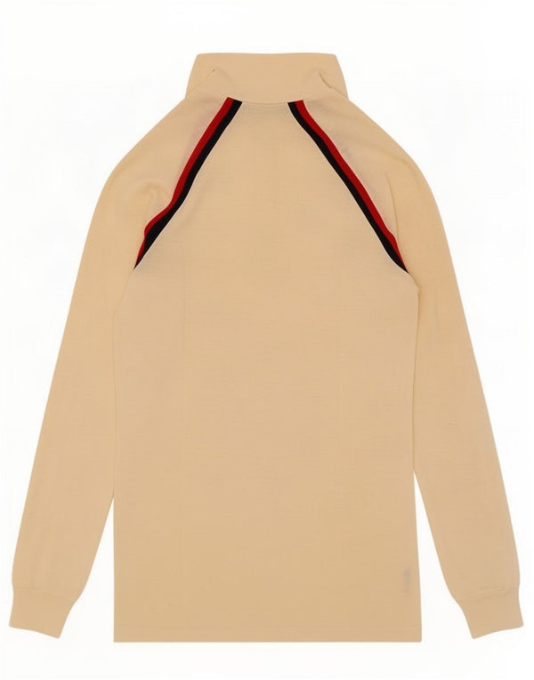 Bailo Herre Zip Neck Jumper Sweater IT 44 XS Off White Colourblock Akryl
