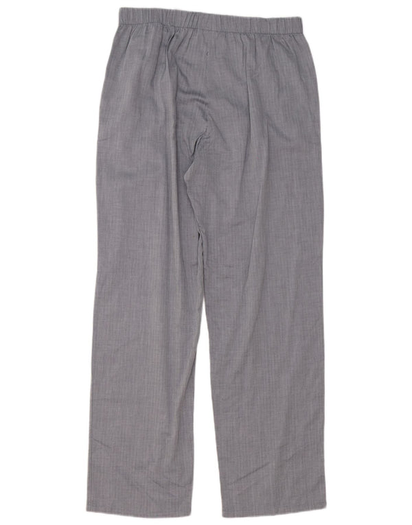 Calvin Klein Mens Straight Casual Trousers Large W34 L30 Grey Cotton