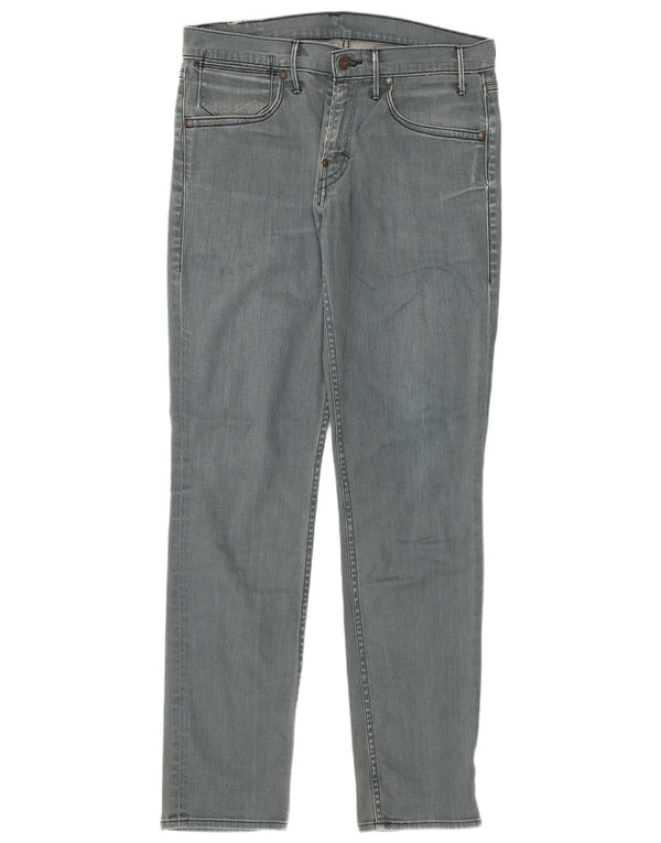 Levi's Slim Jeans til mænd W33 L34 Grå bomuld