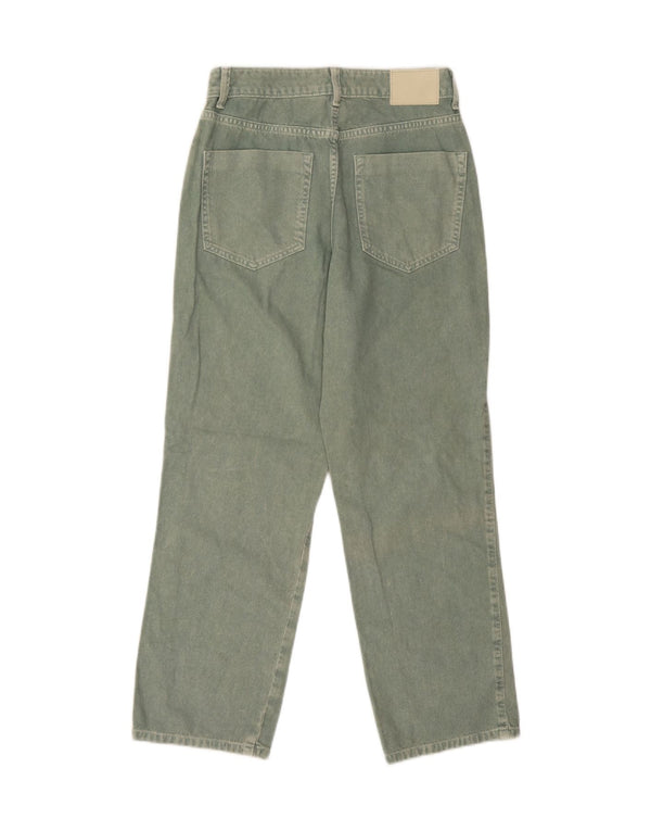 Zara Womens Tapered Jeans EU 38 Small W28 L27 Green Bomuld
