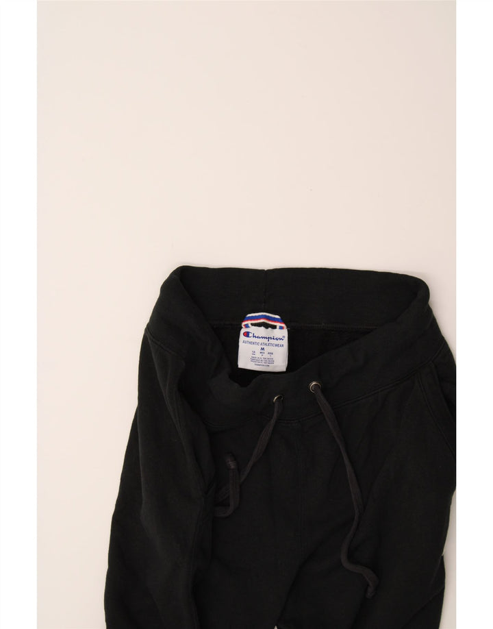 CHAMPION Womens Graphic Tracksuit Trousers Joggers UK 12 Medium  Black Vintage Champion and Second-Hand Champion from Messina Hembry 