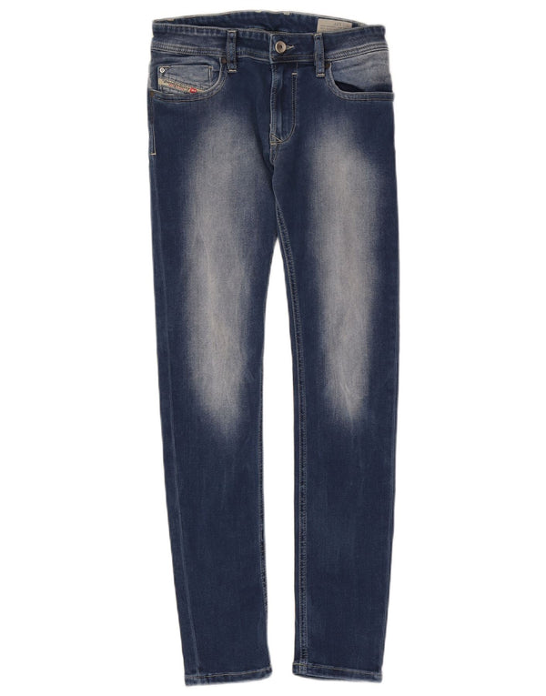 Diesel Girls Sleenker-j Slim Skinny Jeans 11-12 år W26 L28 Blue Cotton