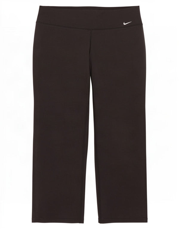 Nike Dame Dri Fit Leggings UK 16 Large Black Bomuld