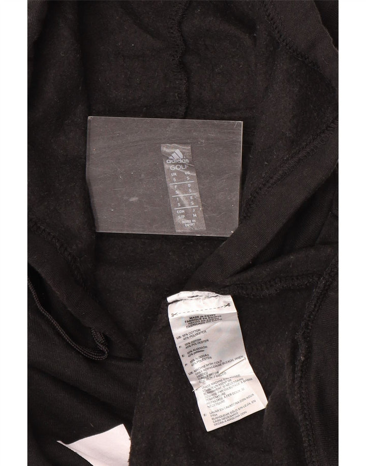 ADIDAS Grafisk hættetrøje til mænd, lille sort bomuld