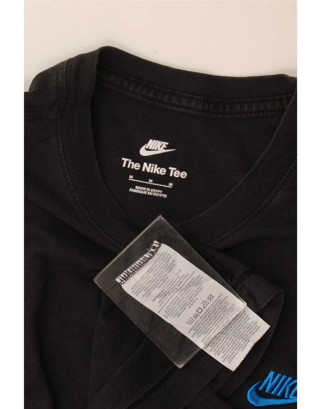 Nike T-shirt top mellem sort bomuld til mænd