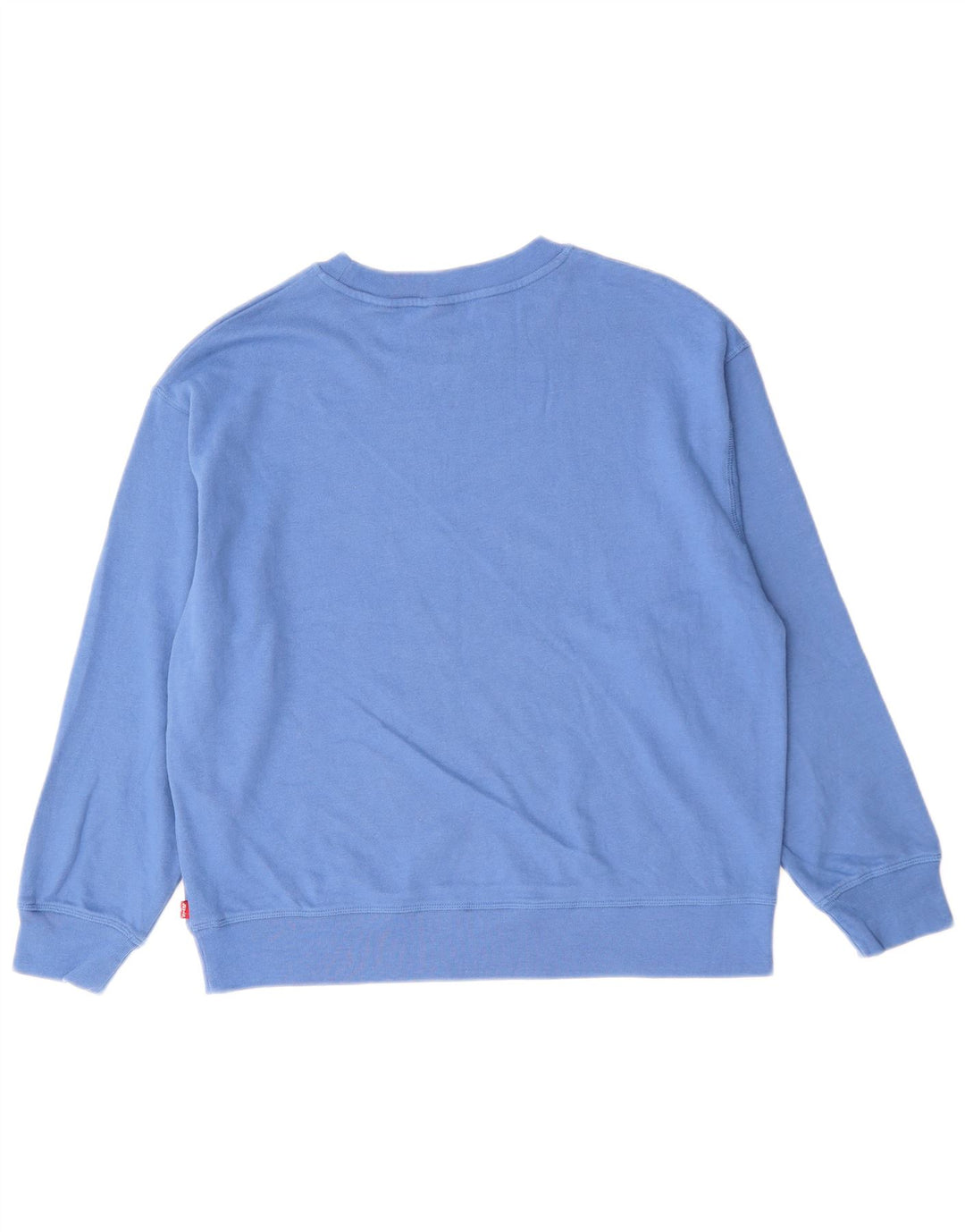 Levi's Dame Grafisk Sweatshirt Jumper UK 16 Stor Blå Bomuld