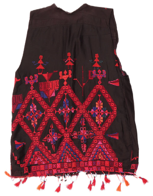Vintage damevest UK 14 Medium Multicolored Geometric Aztec
